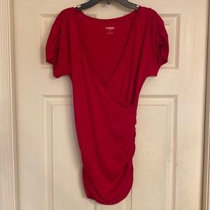 Express sexy basic shirt. Size Small. Fuchsia.